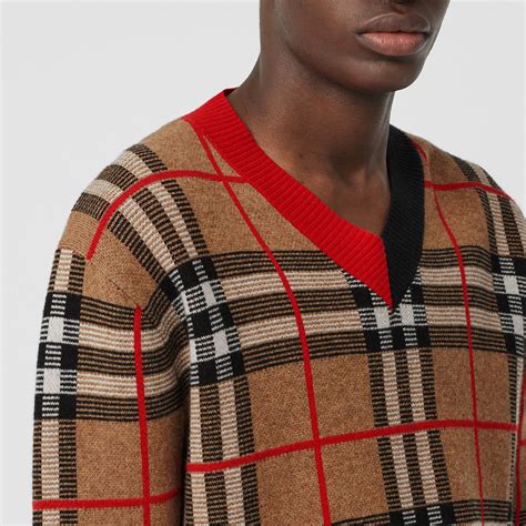 burberry merino v neck sweater|Burberry Merino Wool V.